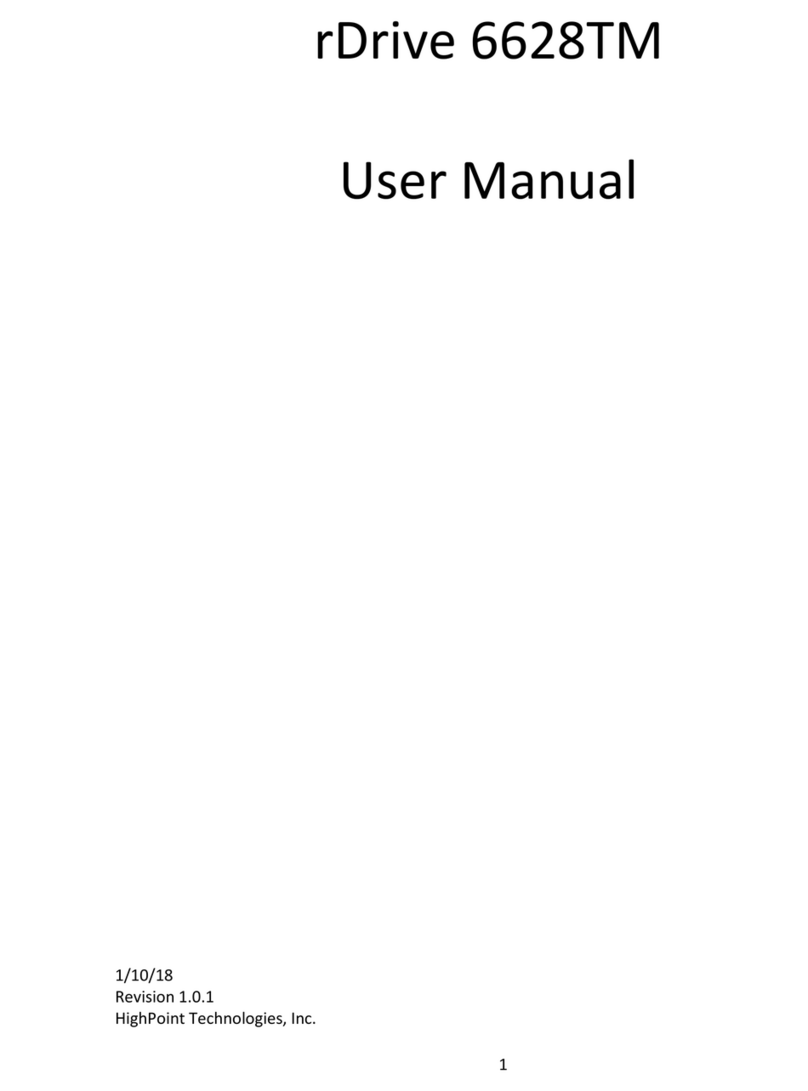 HighPoint rDrive 6628TM User manual