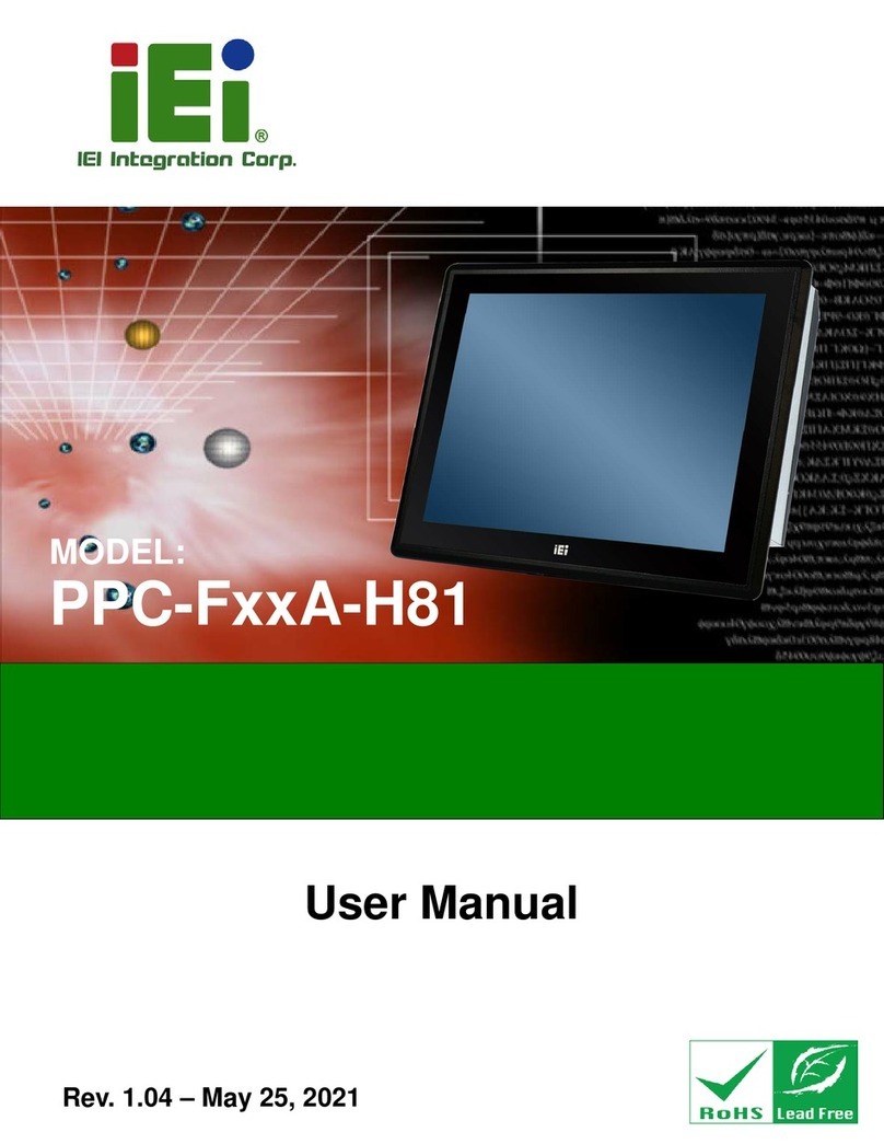 IEI Technology PPC-F17A-H81 user manual