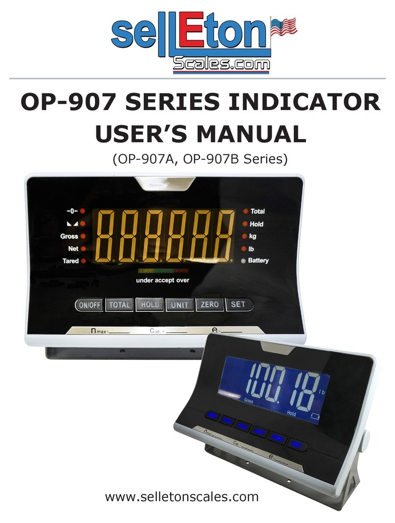 SellEton Scales OP-907 Series user manual