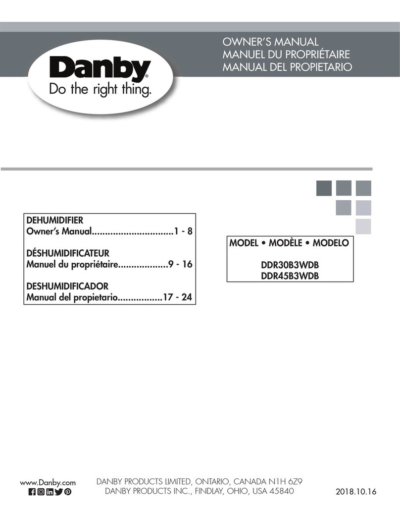 Danby DDR30B3WDB owner's manual