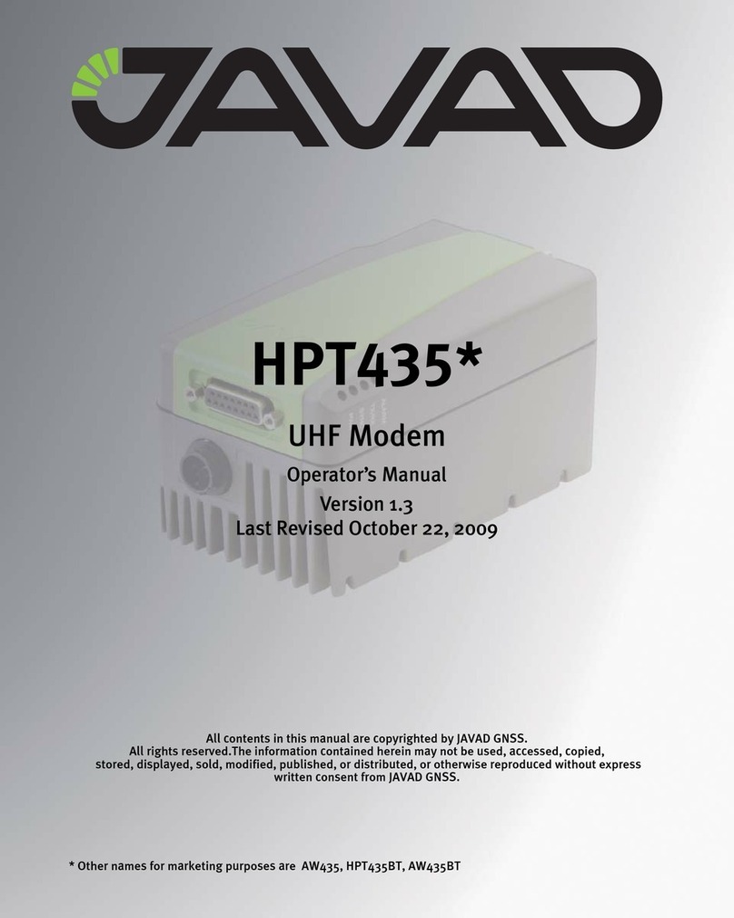 Javad HPT435 Series User manual