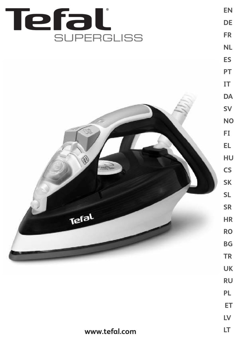 TEFAL SUPERGLISS FV4496E0 manual
