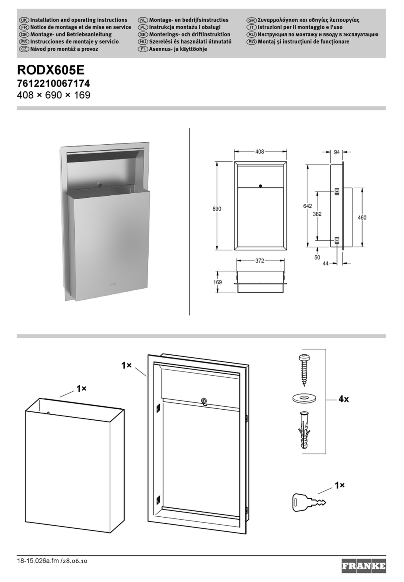 Franke 7612210067174 User manual