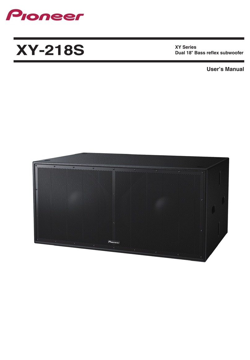 Pioneer XY-218S-W User manual