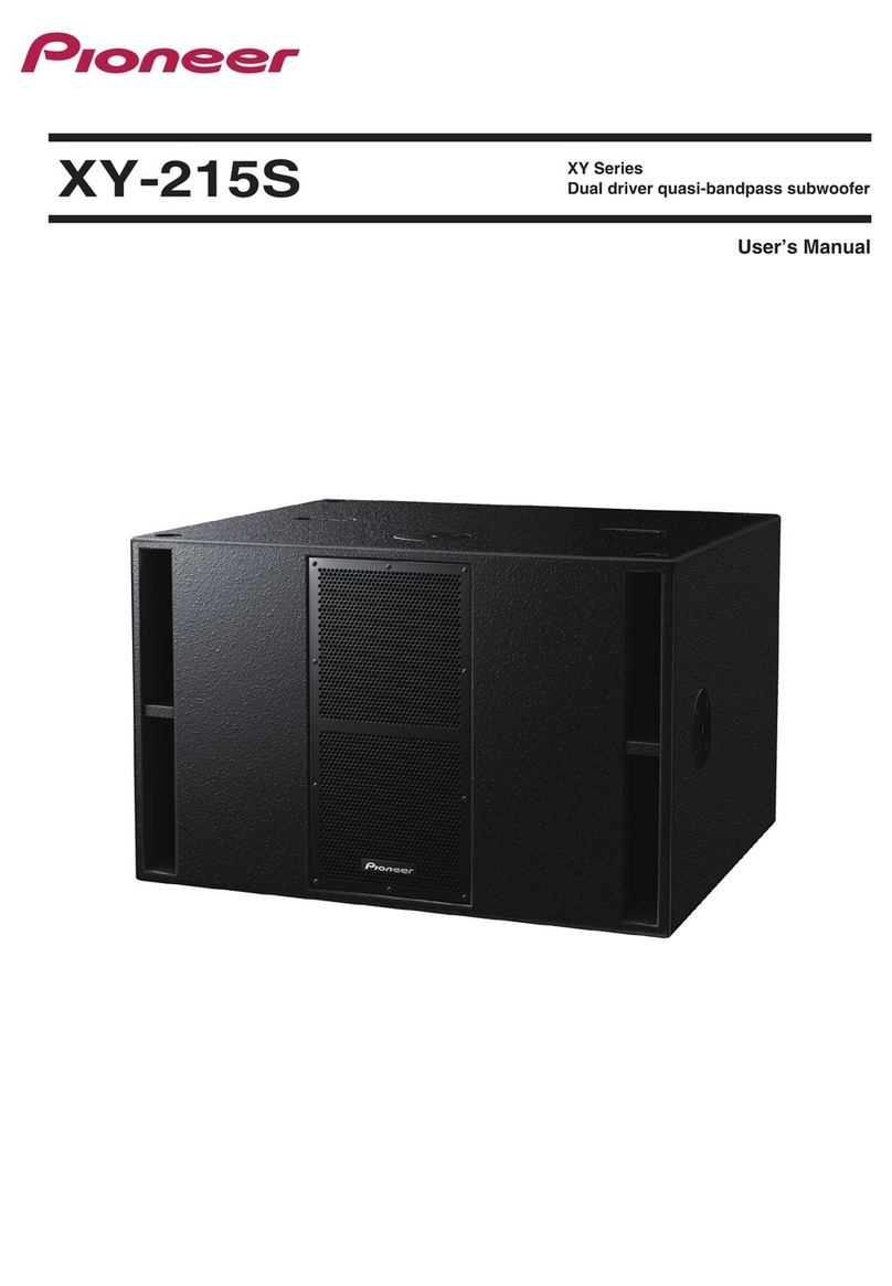 Pioneer XY-215S-W User manual