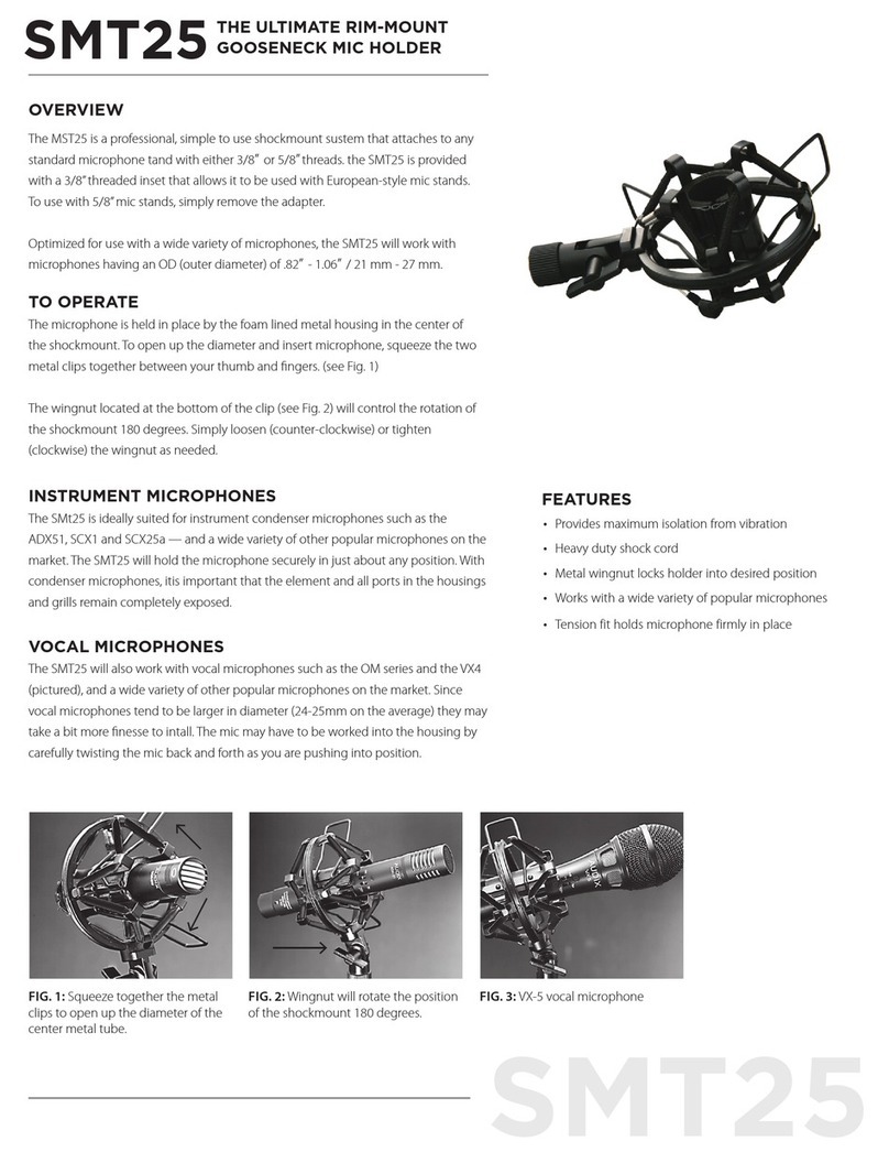 Audix SMT25 quick start guide