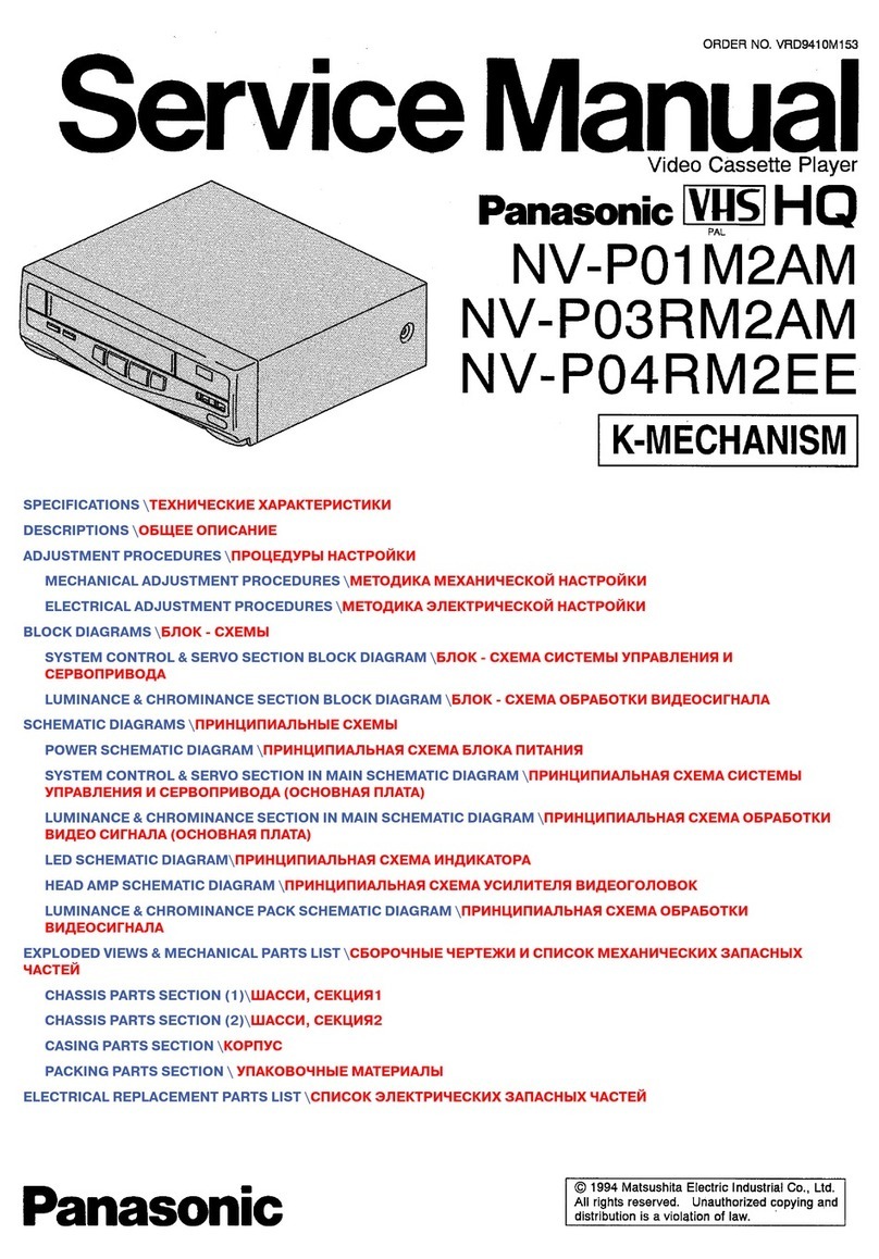 Panasonic NV-P01M2AM User manual Panasonic NV-P01M2AM User manual
