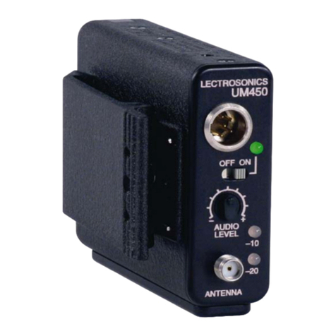 Lectrosonics UM450V User manual Lectrosonics UM450V User manual
