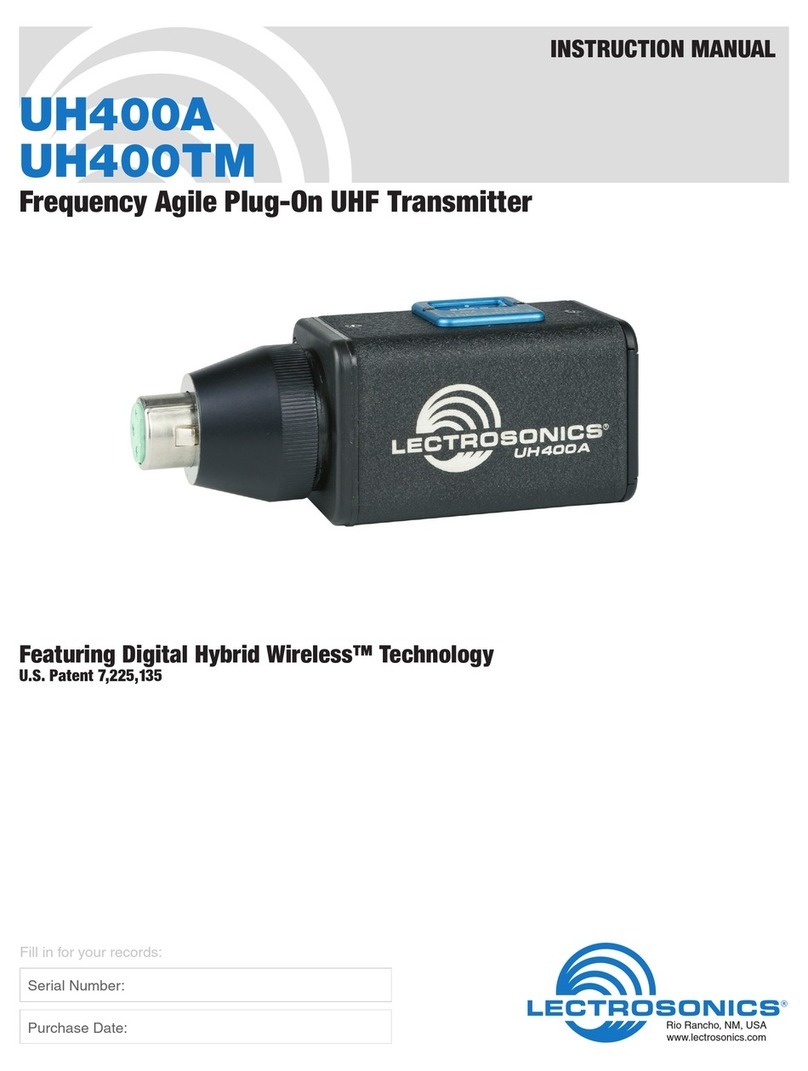 Lectrosonics UH400TM User manual