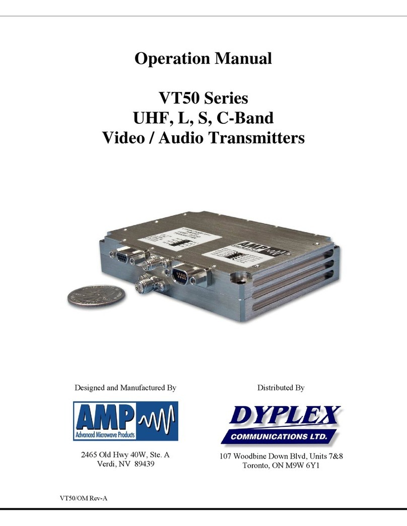 AMP VT50 Series Operation manual