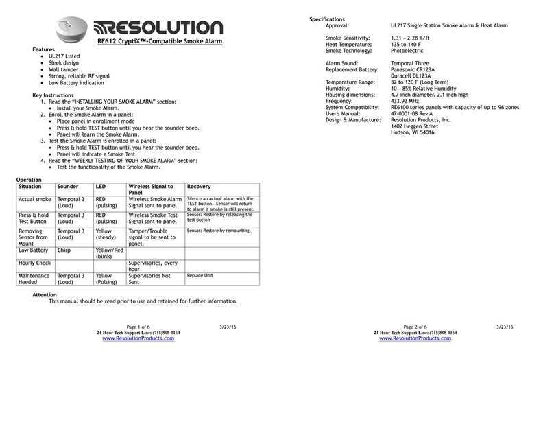 Resolution Products RE612 CryptiX quick start guide