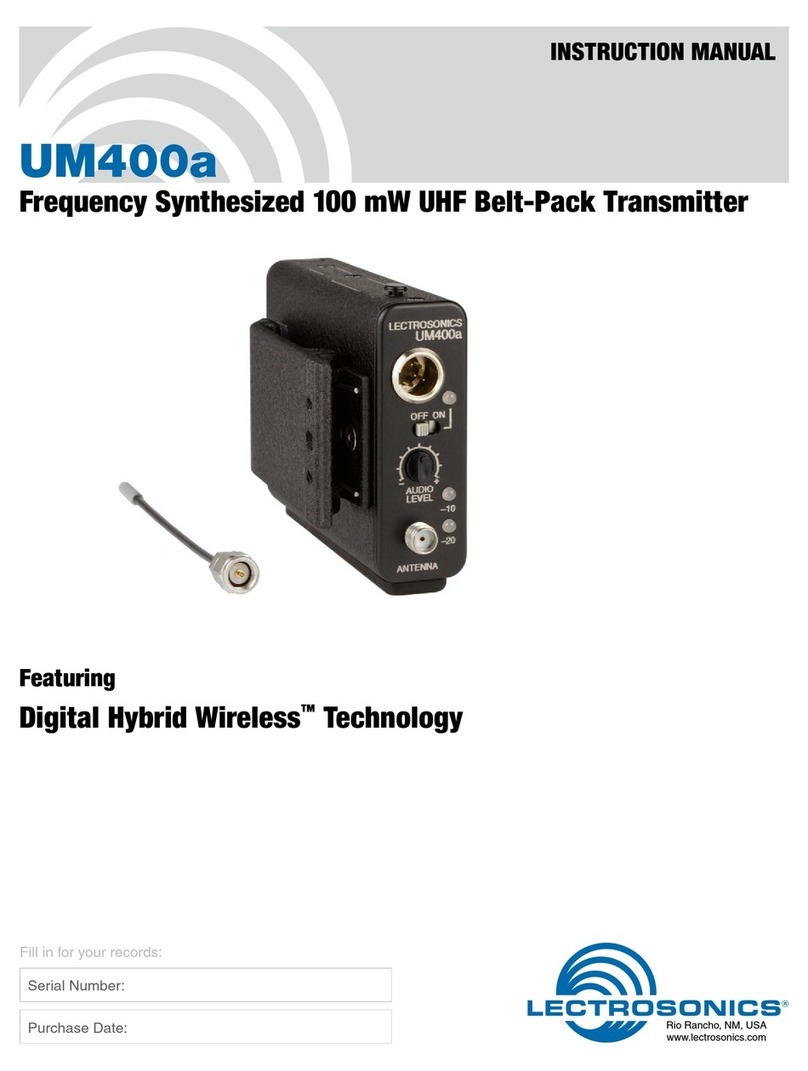Lectrosonics UM400AV User manual