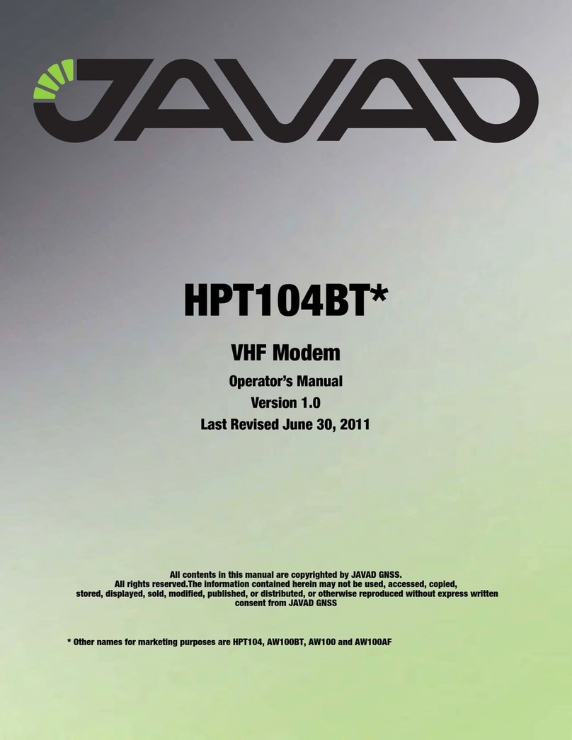 Javad HPT104BT Series User manual