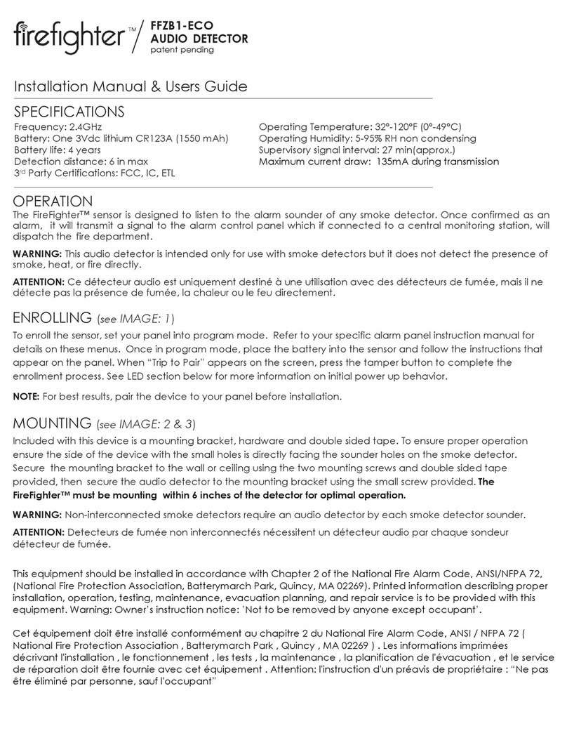 Ecolink Firefighter FFZB1-ECO Installation manual & users guide