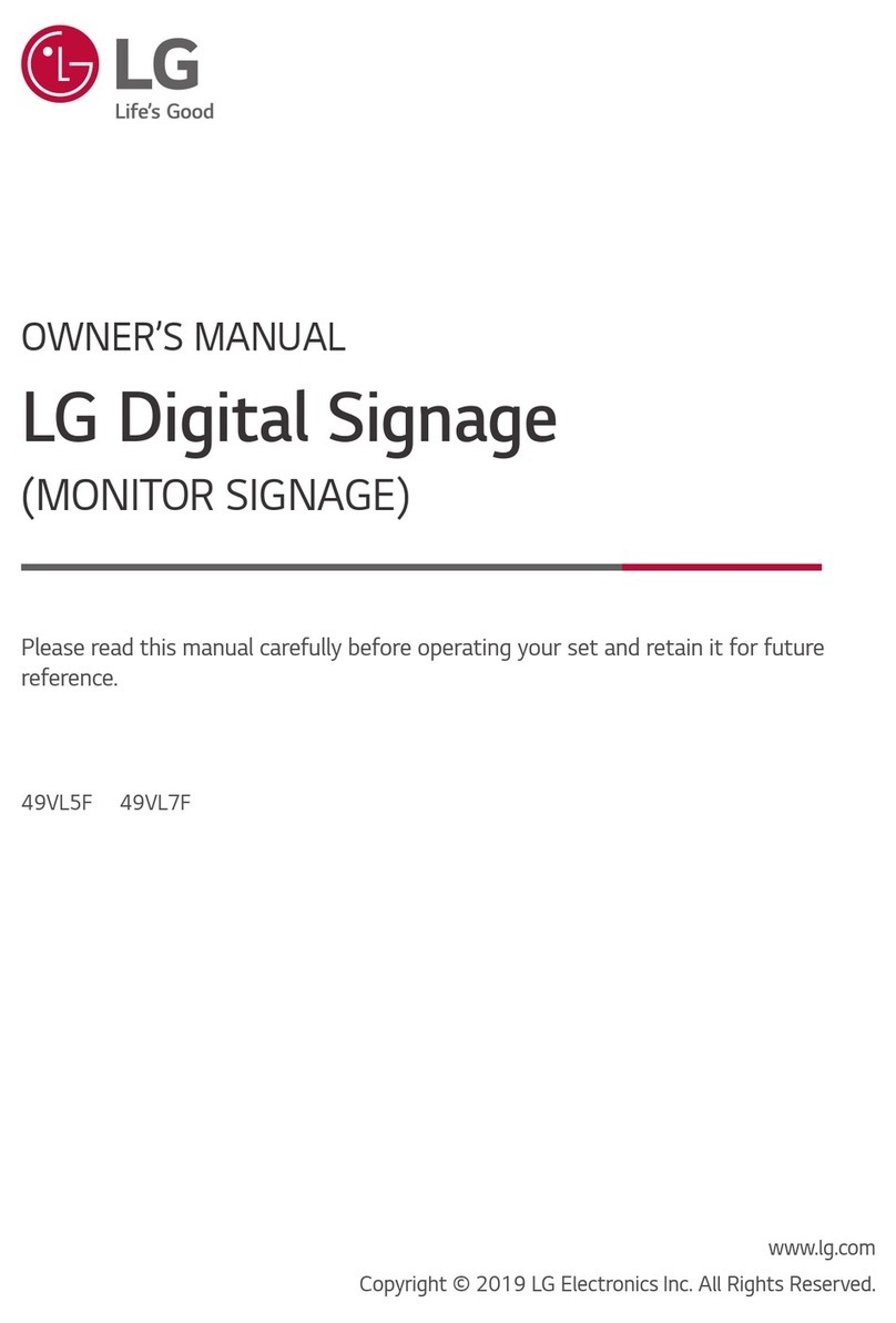 LG 49VL5F-A owner's manual