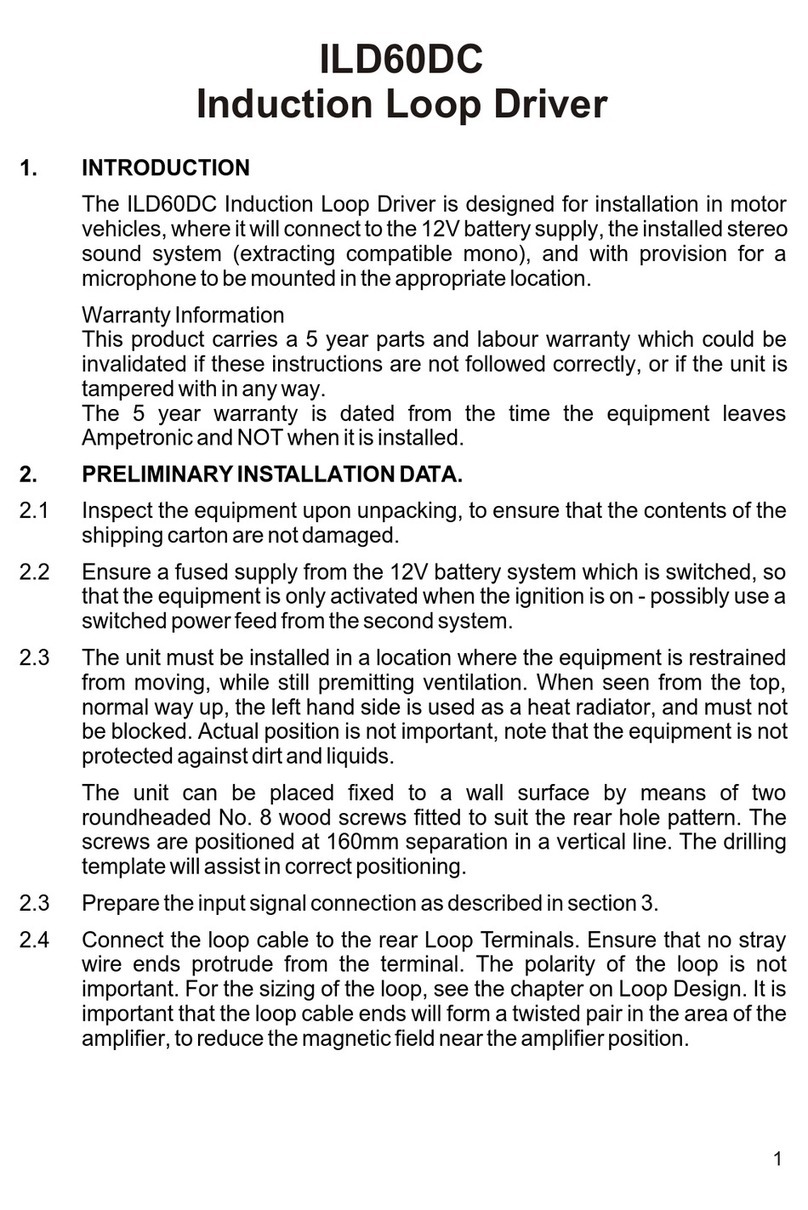 Ampetronic ILD60DC User manual