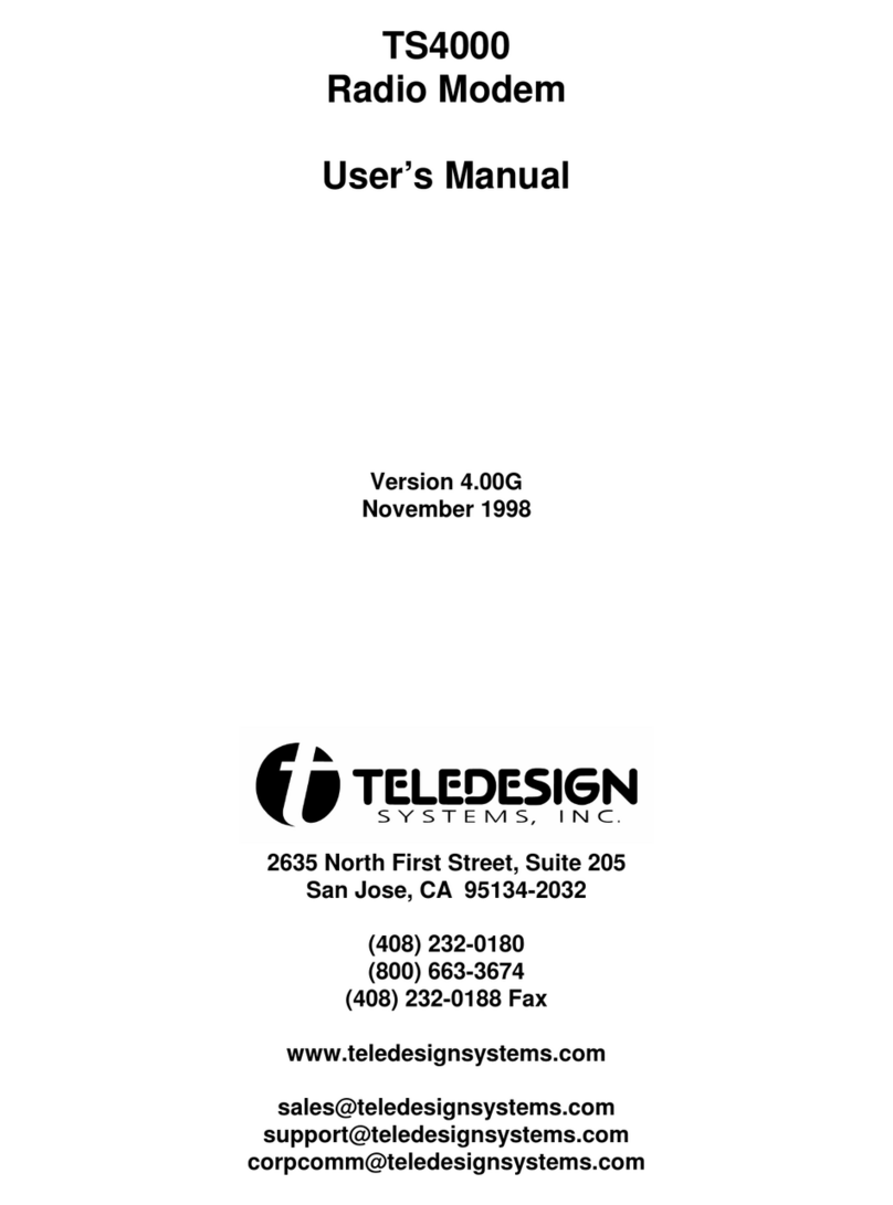 Teledesign TS4000C User manual