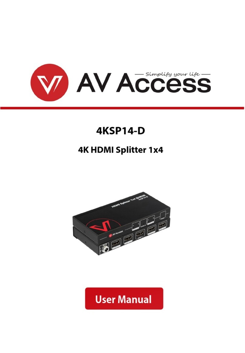 AV Access 4KSP14-D user manual