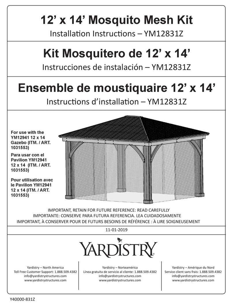 Yardistry YM12831Z installation instructions
