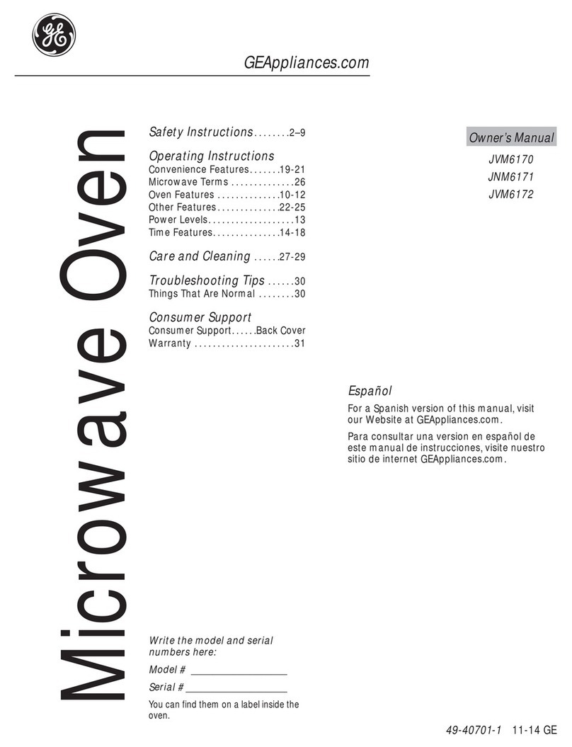 GE JNM6171 User manual