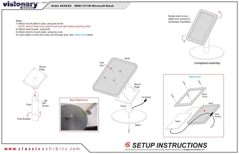 VISIONARY DESIGNS MOD-1371M quick start guide