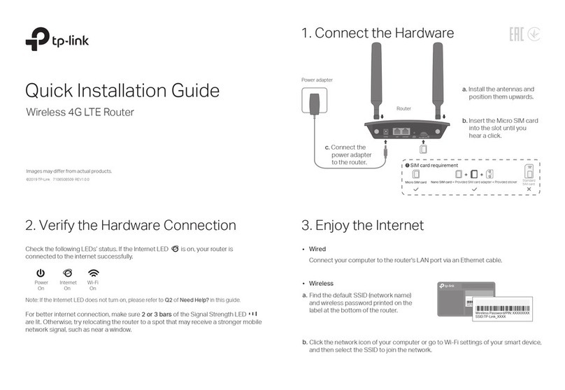 TP-Link MR100 User manual