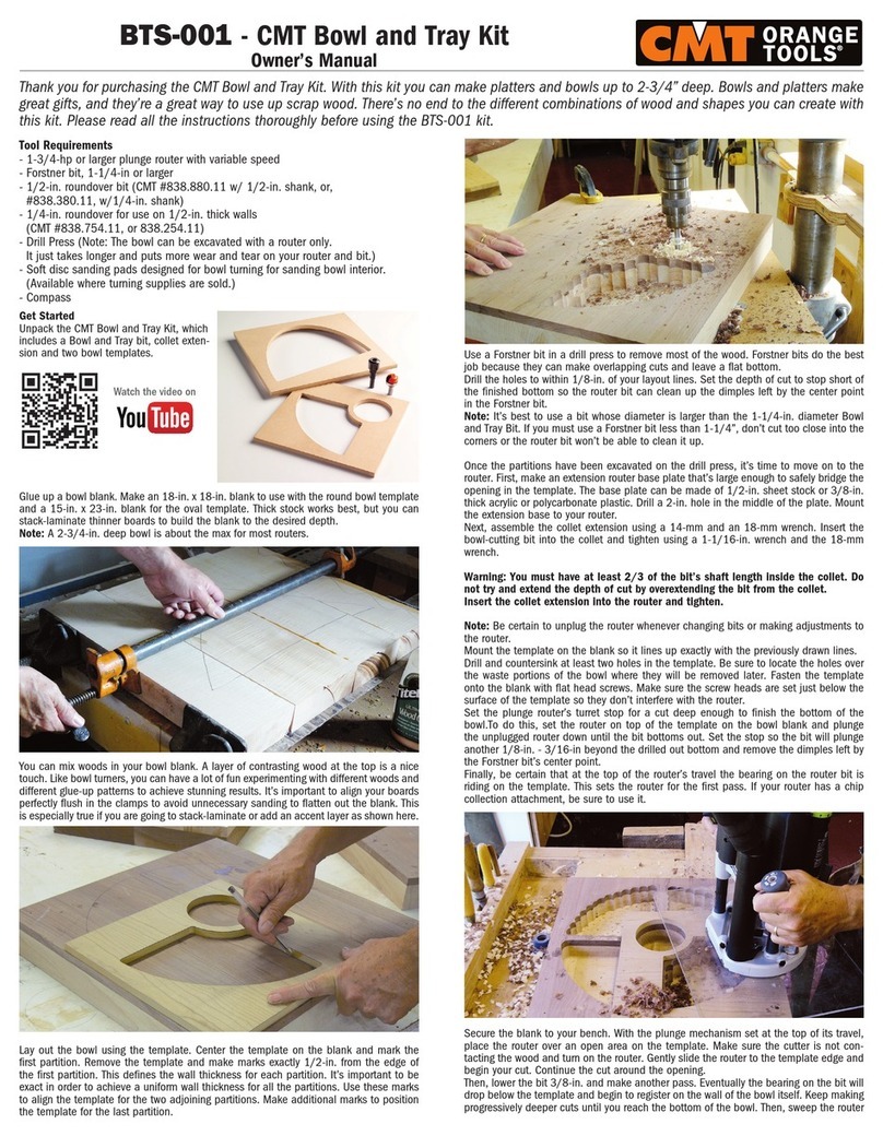CMT ORANGE TOOLS BTS-001 owner's manual