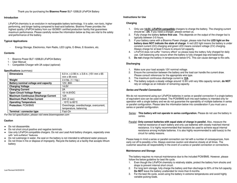 Bioenno Power BLF-1208LB user manual