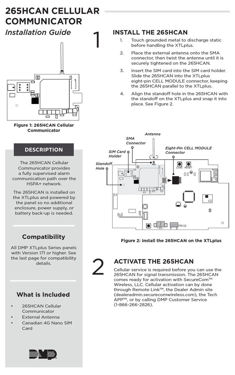 DMP Electronics 265HCAN User manual