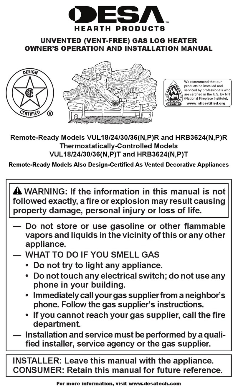 Desa HRB3624NR Quick start guide