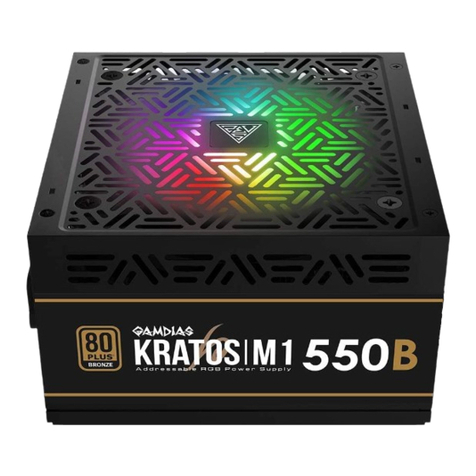 GAMDIAS KRATOS BRONZE M1-550W User manual