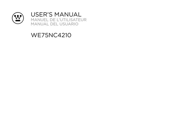 Westinghouse WE75NC4210 User manual Westinghouse WE75NC4210 User manual