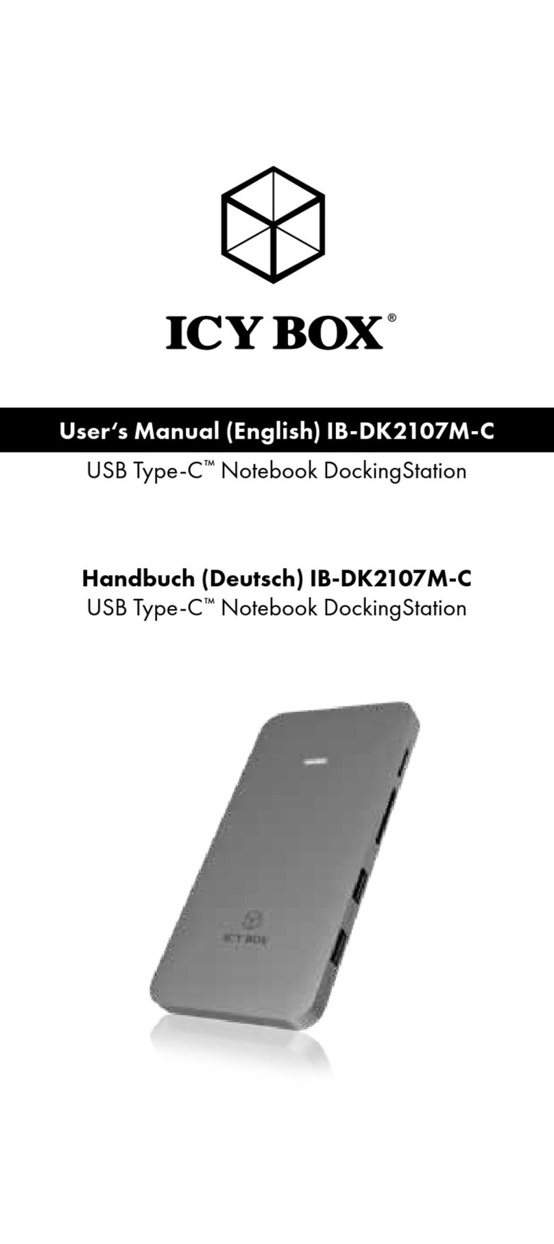 RaidSonic Technology Icy Box IB-DK2107M-C user manual