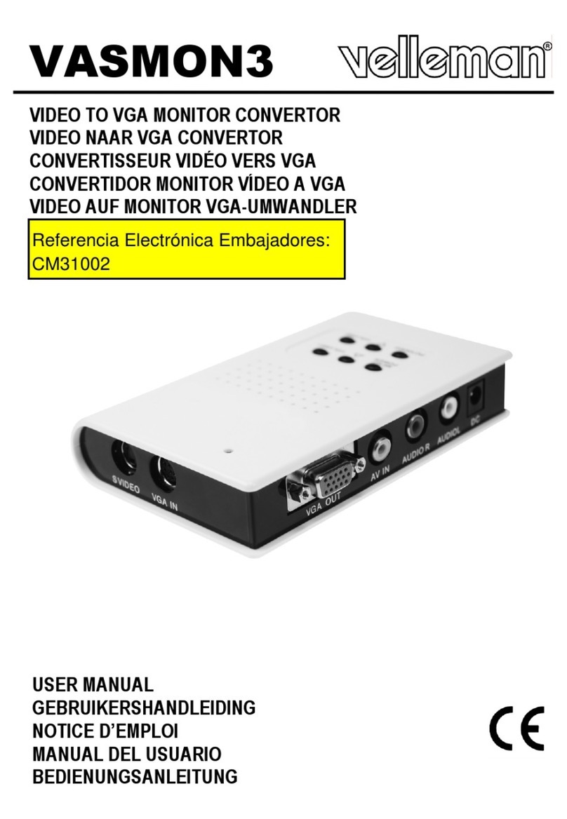 Velleman CM31002 user manual