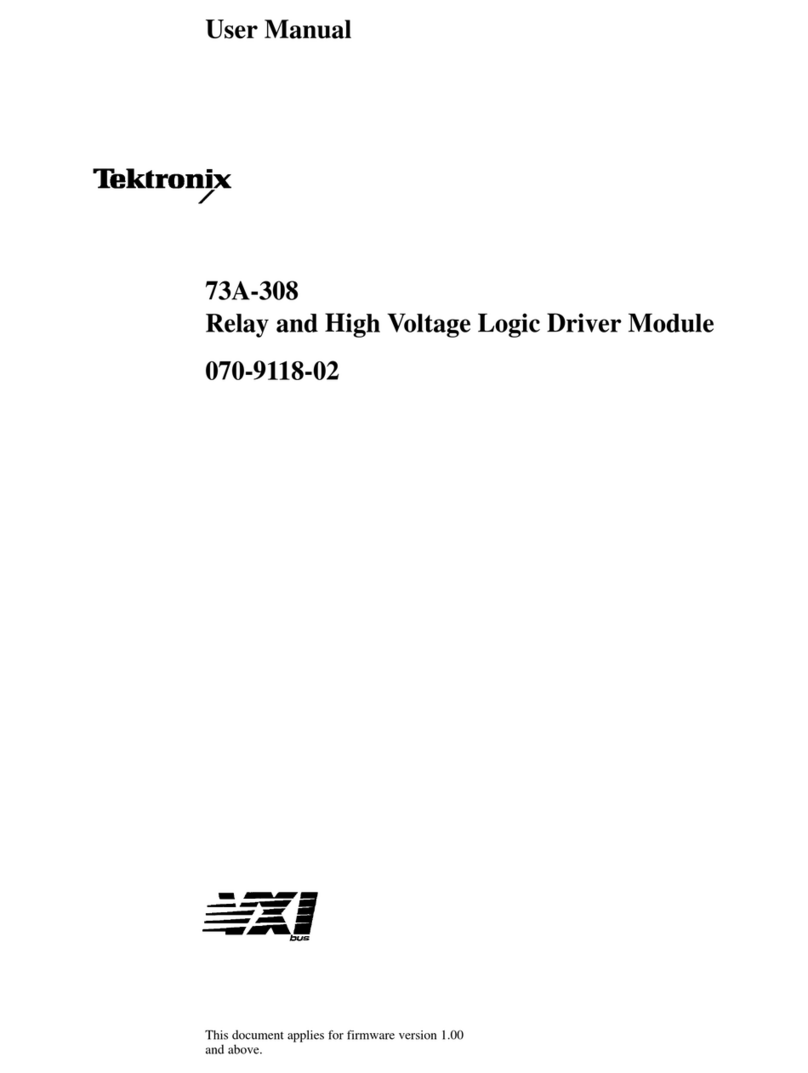 Tektronix 73A-308 user manual