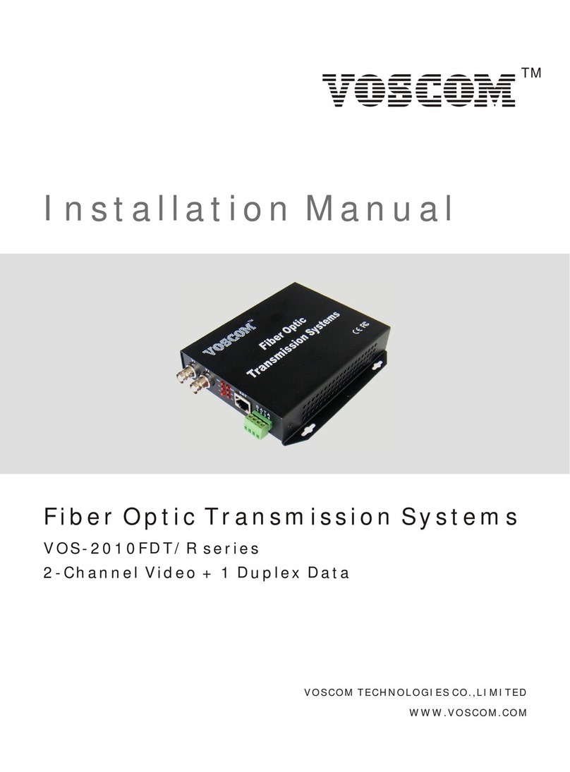 Voscom VOS-2010FDT Series User manual