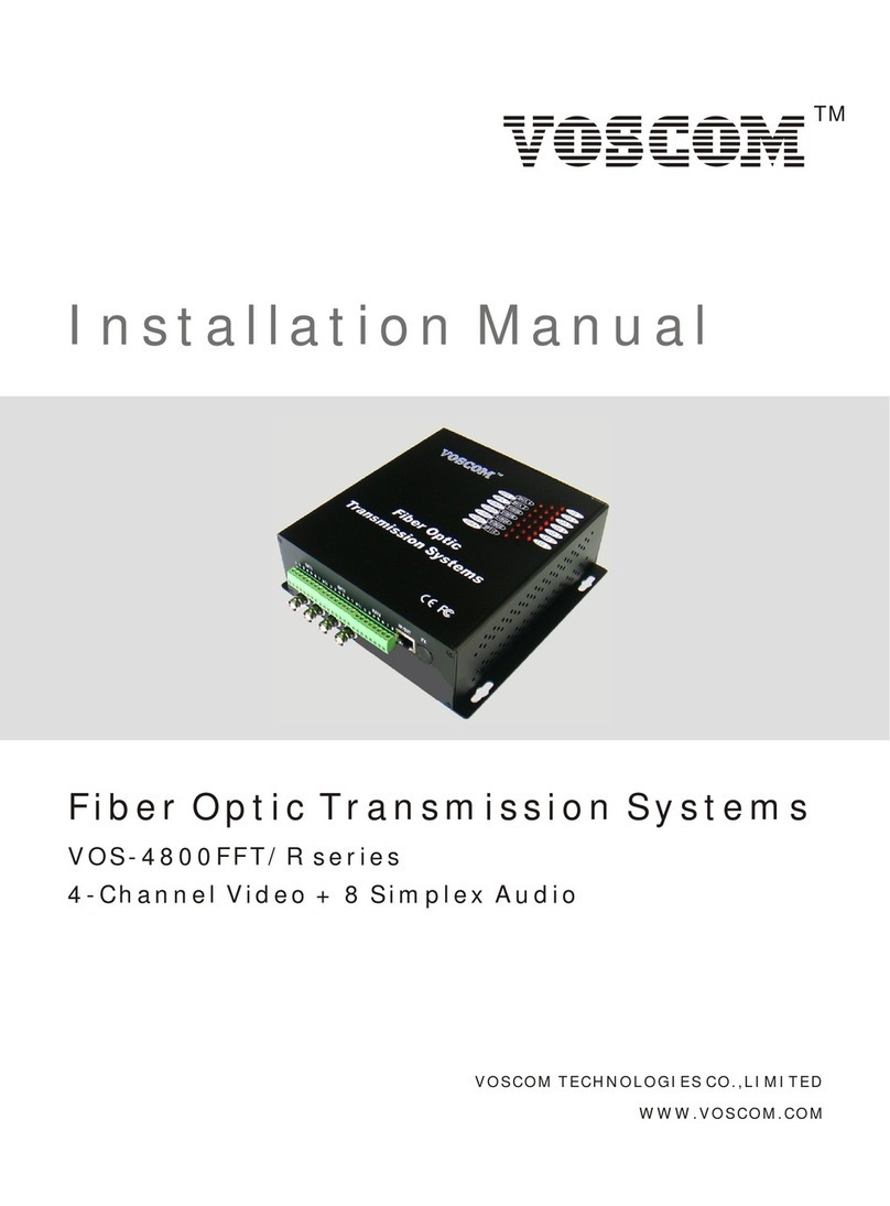 Voscom VOS-4800FFT Series User manual