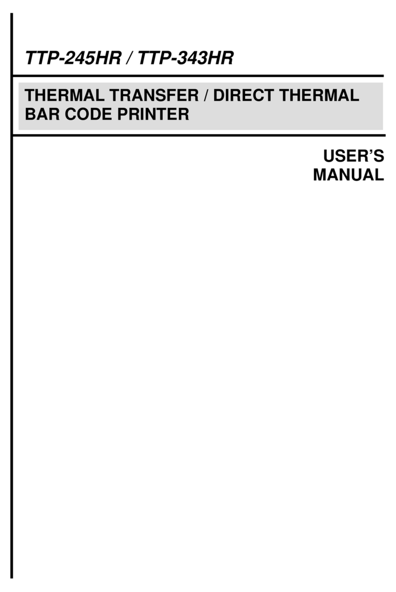 TSC TTP-245HR User manual TSC TTP-245HR User manual