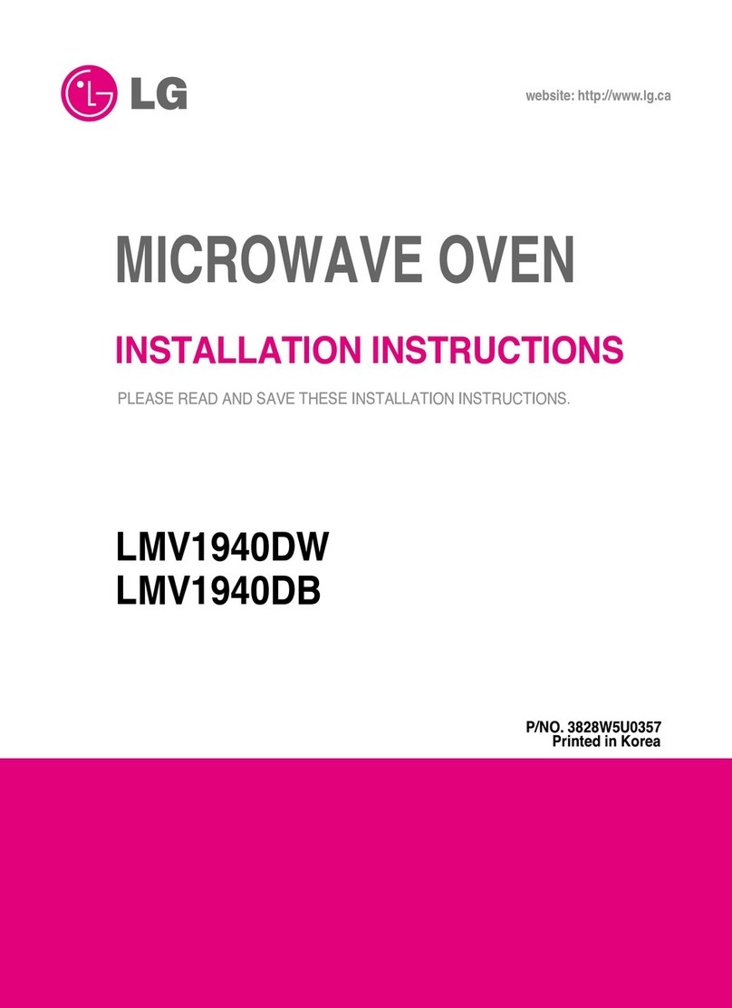LG LMV1940DW installation instructions