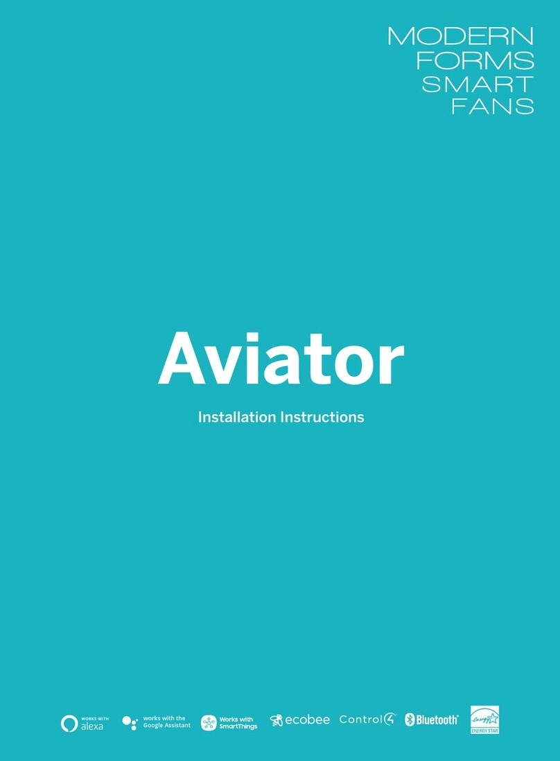 Modern Forms Aviator User manual Modern Forms Aviator User manual