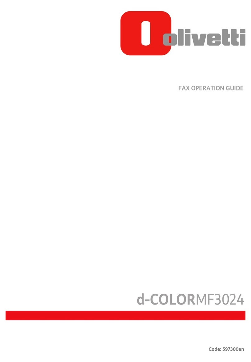 Olivetti d-COLORMF3024 User manual