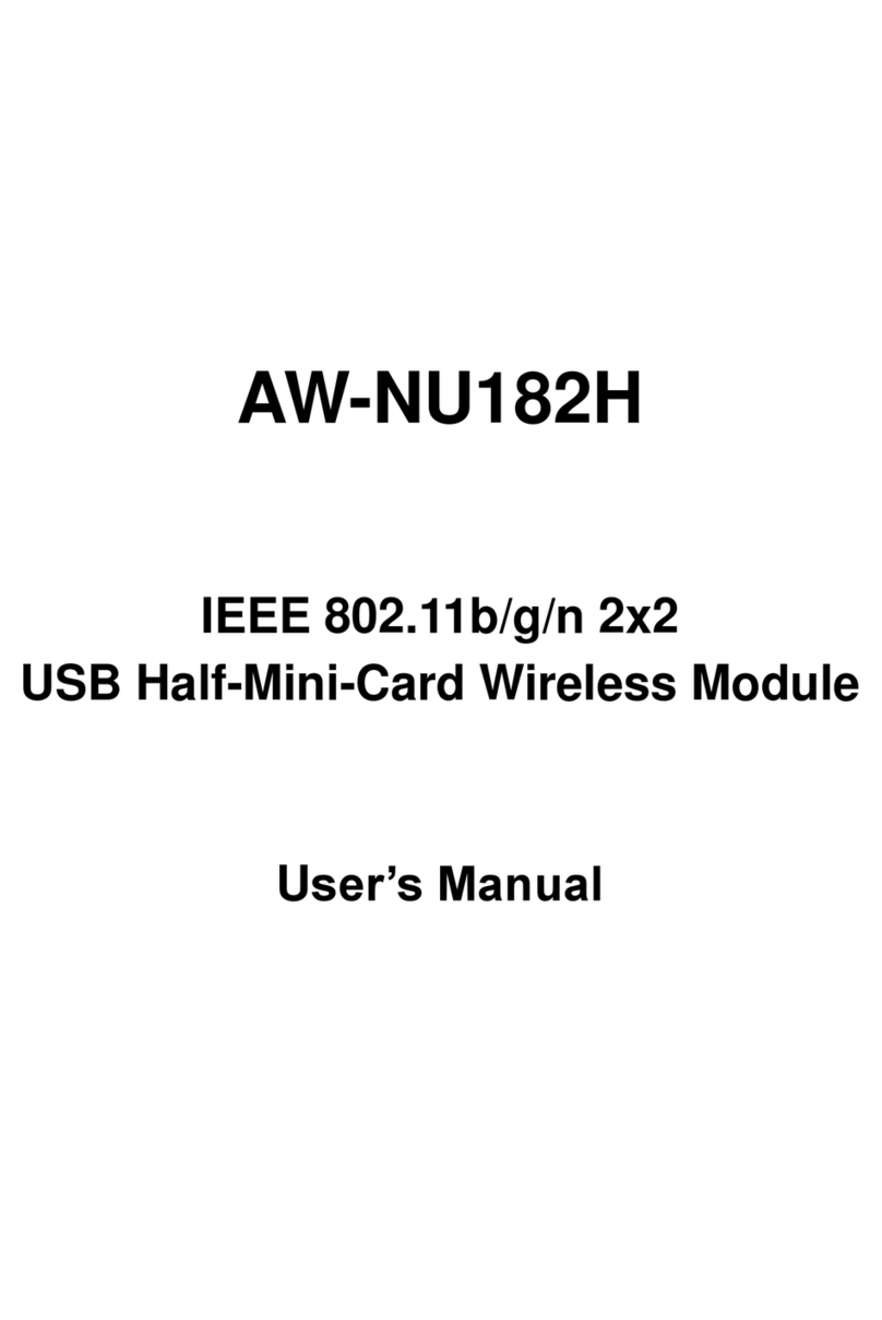 AzureWave AW-NU182H user manual