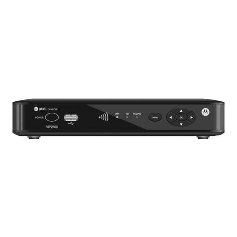 Motorola at&t U-verse VIP2500 Series User manual