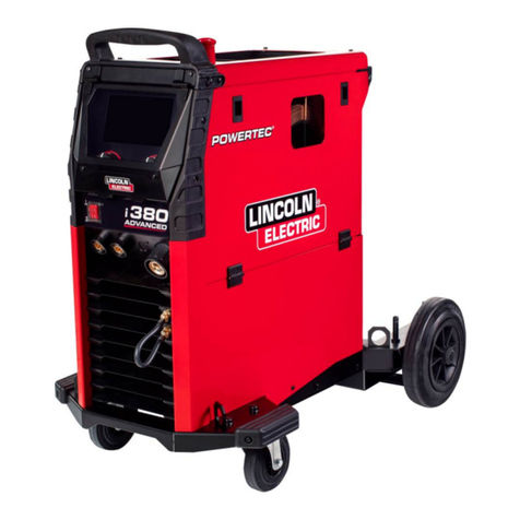 Lincoln Electric POWERTEC i380 Operator's manual Lincoln Electric POWERTEC i380 Operator's manual