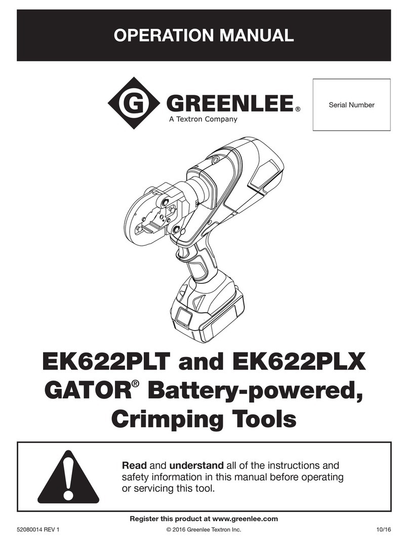 Textron Greenlee EK622PLT User manual