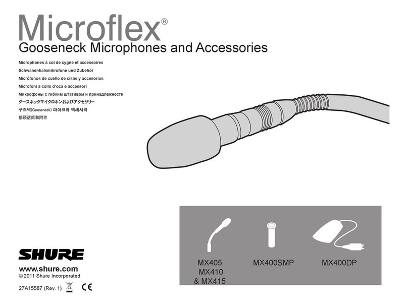 Shure Microflex MX415 manual
