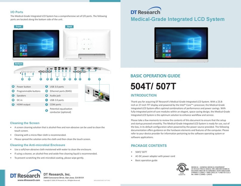 DT Research 504T Assembly instructions
