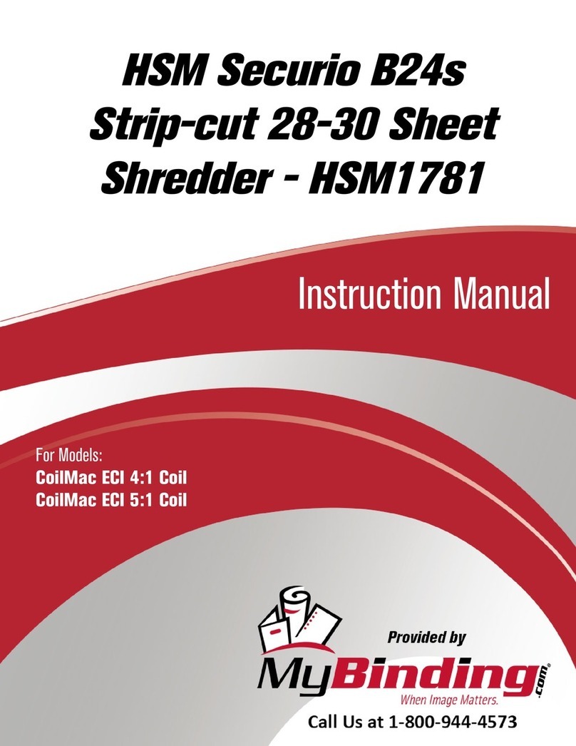 HSM HSM1781 operating instructions