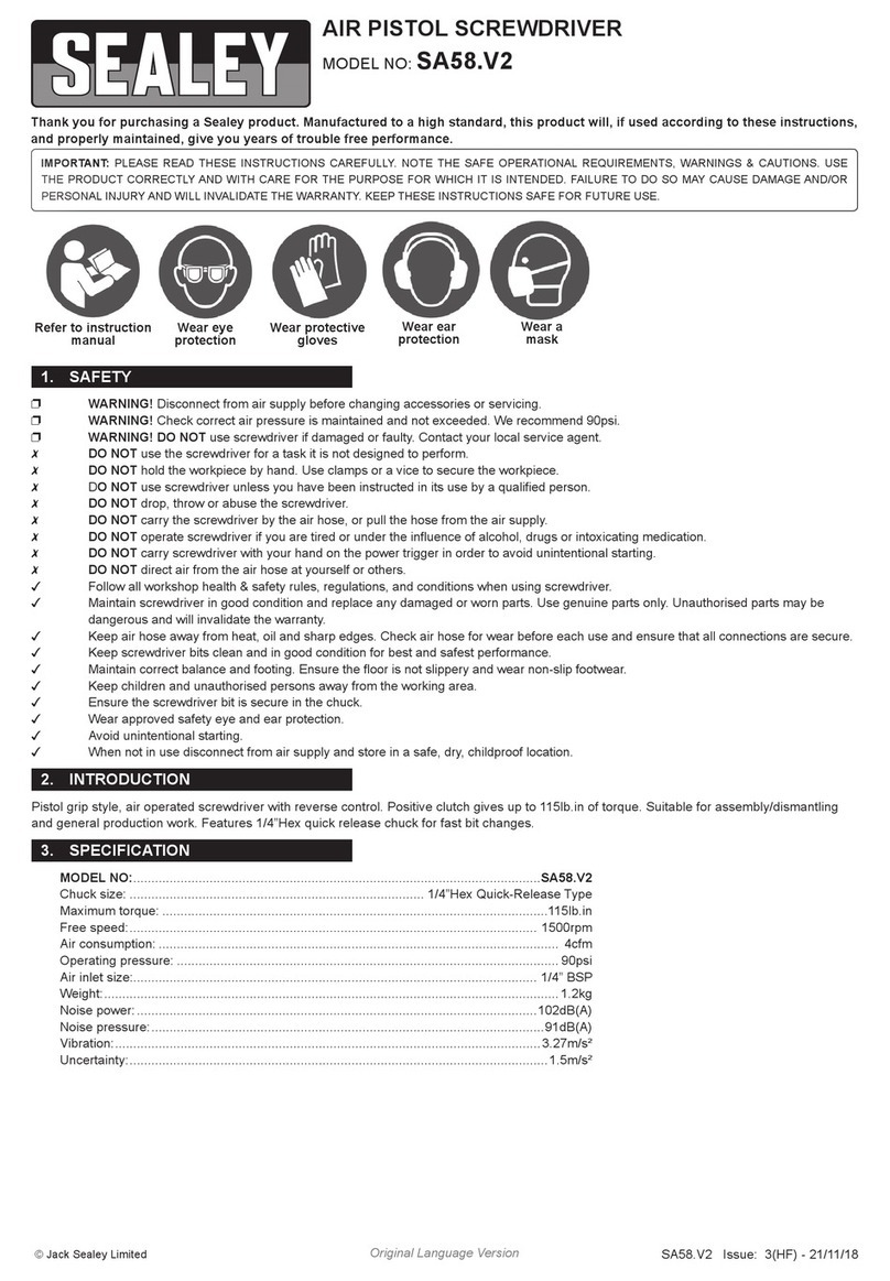 Sealey SA58.V2 User manual