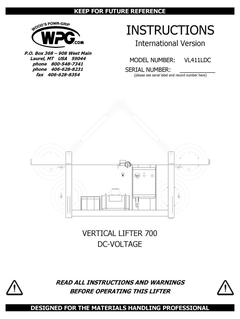 WPG VL411LDC User manual